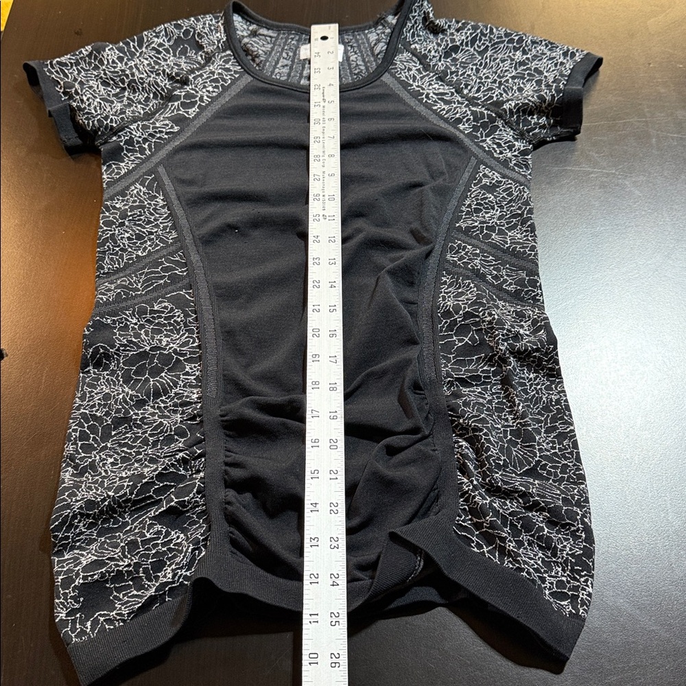 Athleta Black and Gray Fastest Track Top - Picture 4 of 5